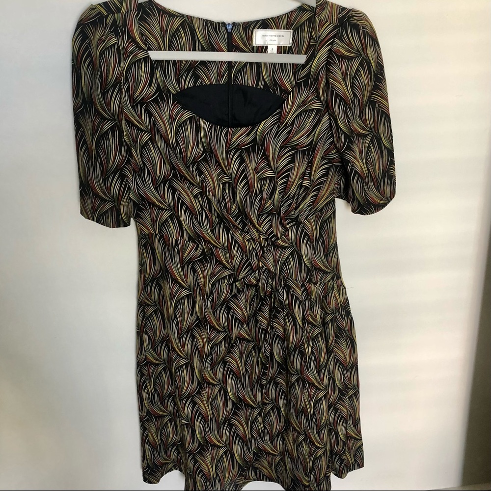 Moulinette Soeurs Anthropologie Silk Feather Dress